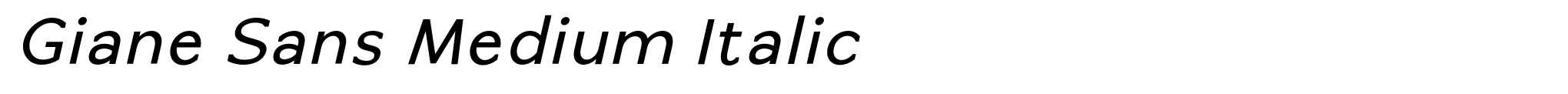 Giane Sans Medium Italic image